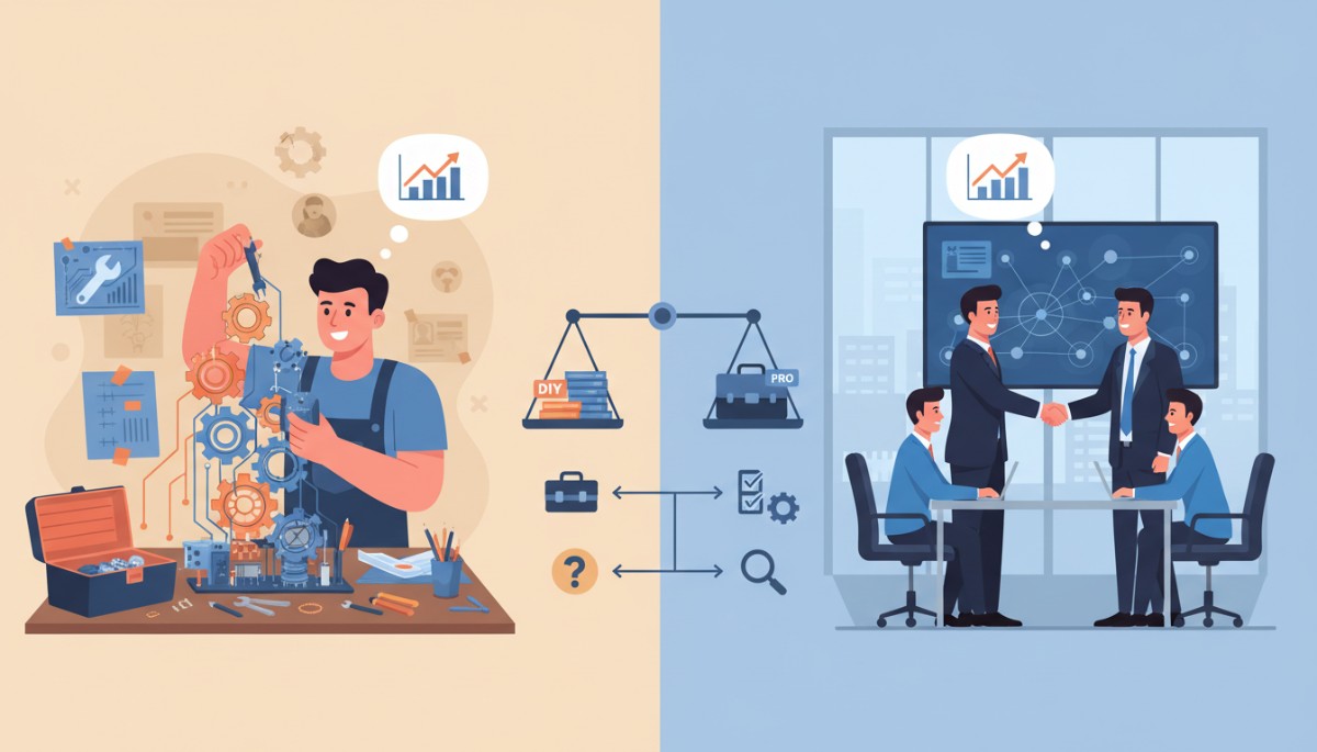 להטמיע בעצמך או לשכור מומחה? חישוב עלות-תועלת ומדריך לבחירה נכונה